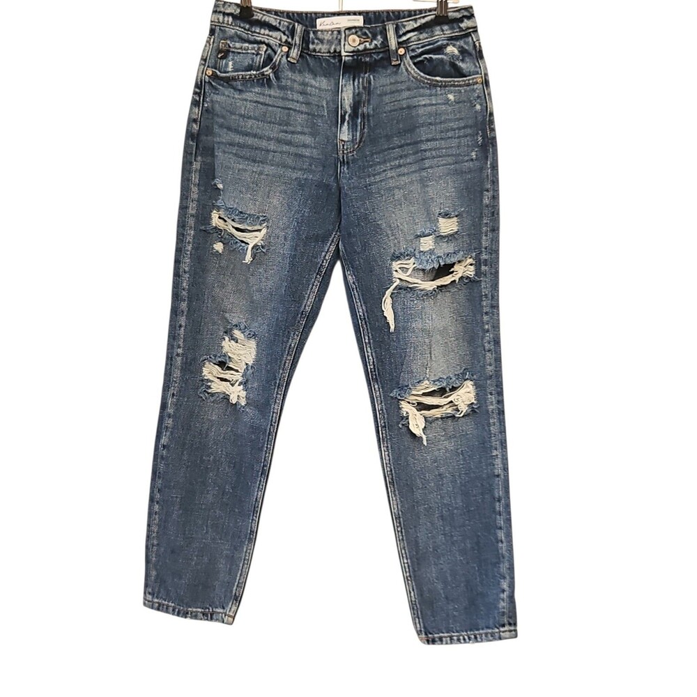 Kancan for Maurices Jeans Women’s Size 27 Exclusive Mid Rise Heavy Distress